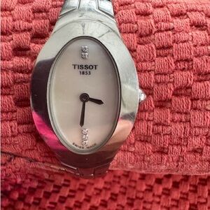 Tissot Stainless Steel Watch with Sapphire Crystal and Diamonds